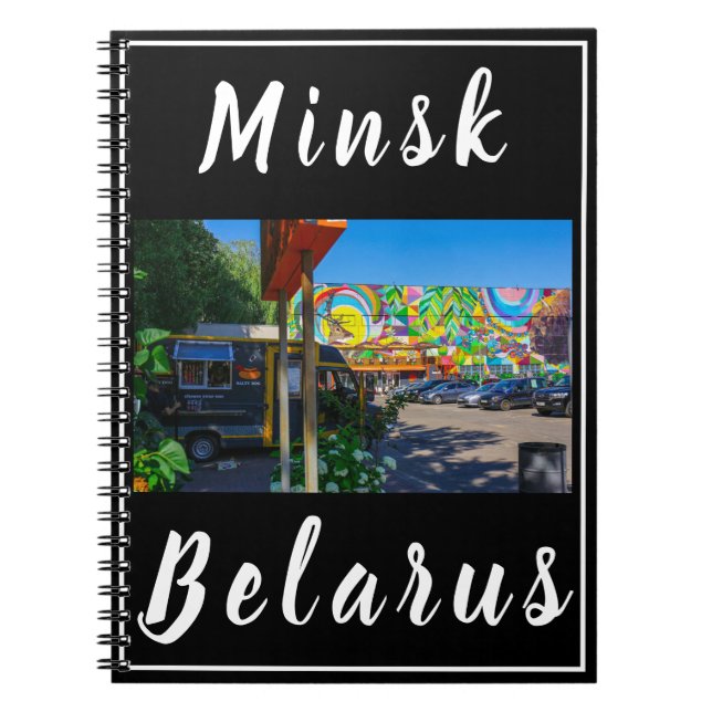 Belarus Беларусь Minsk Минск Architecture Graffiti Notebook (Front)