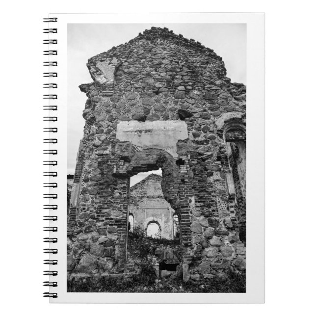 Belarus Begoml Biahoml Architecture Church Ruins Notebook (Front)