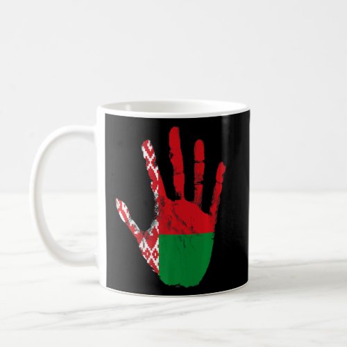 Belarus Belarus Minsk Flag Hand Sport Proudly Foot Coffee Mug