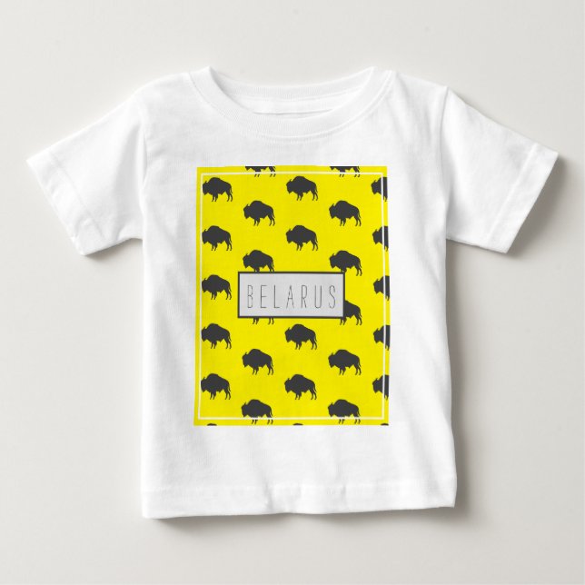 Belarus Belarusian Bison Зубр Беларусь Майка Baby T-Shirt (Front)