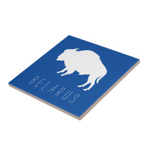 Belarus Belarusian Bison Зубр Беларусь Плитка Ceramic Tile