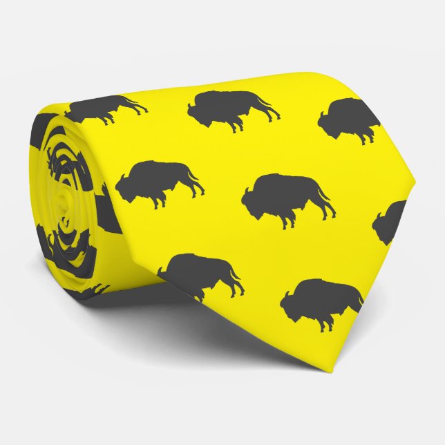 Belarus Belarusian Bison Зубр Беларусь Neck Tie (Rolled)
