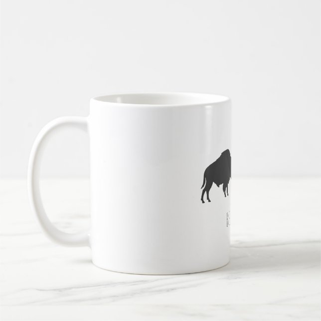 Belarus Belarusian Bison Зубр Беларусь Travel Coffee Mug (Left)