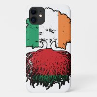 Belarus Belarusian Irish Ireland Tree Roots Flag