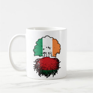 Belarus Belarusian Irish Ireland Tree Roots Flag Coffee Mug