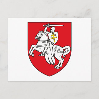 Belarus Coat of Arms Postcard