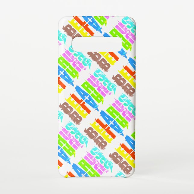 Belarus Colourful Letters Funky Samsung Galaxy Case (Back)