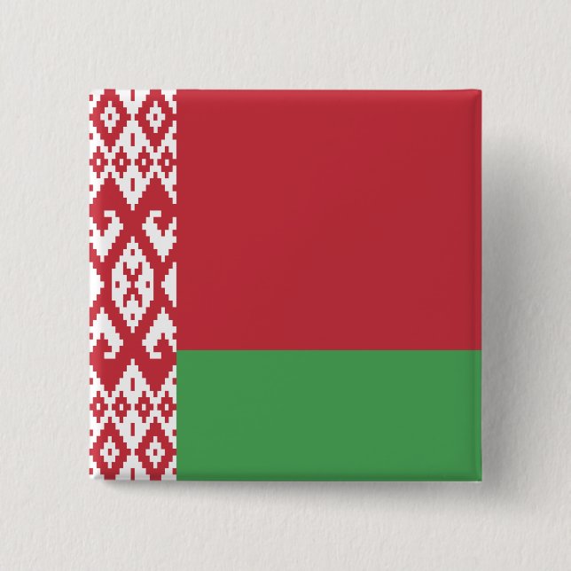 Belarus Flag Button (Front)