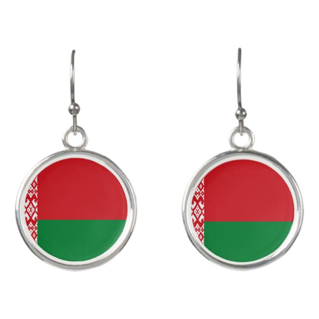 Belarus flag earrings (Front)