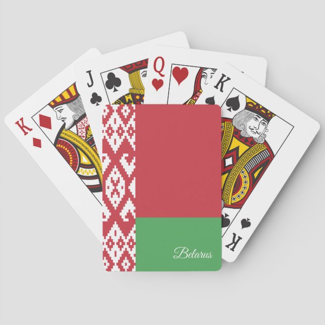 Belarus Flag Games, Belarus Playing Cards (Back)
