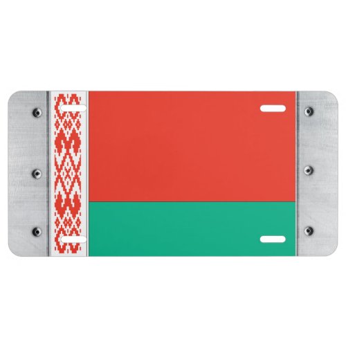 Belarus Flag License Plate