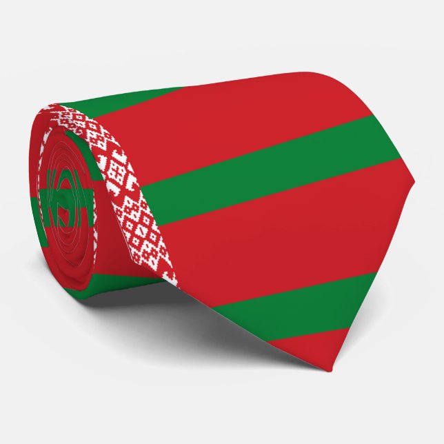 Belarus Flag Neck Tie (Rolled)