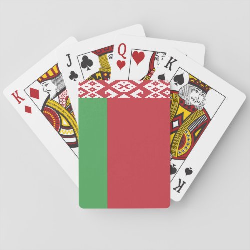 Belarus Flag Poker Cards