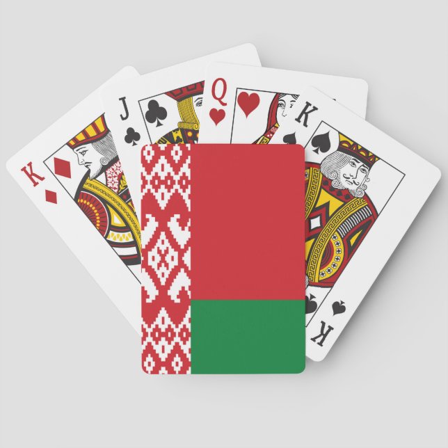 Belarus Flag Poker Cards (Back)