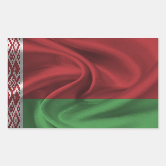 Belarus Flag Rectangular Sticker (Front)