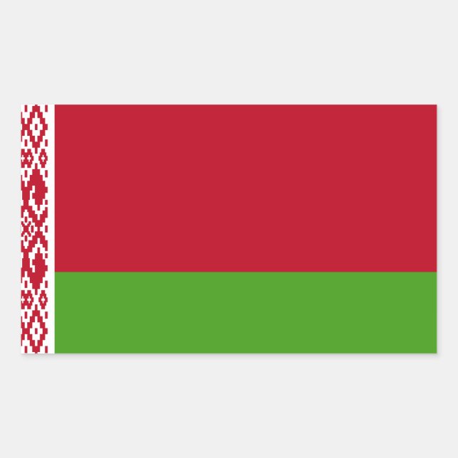 Belarus Flag Rectangular Sticker (Front)