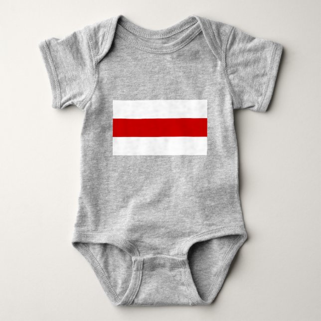 Belarus Flag (Red and White) Baby Bodysuit (Front)