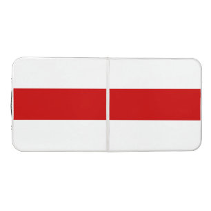 Belarus Flag (Red and White) Beer Pong Table