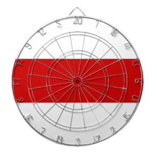 Belarus Flag (Red and White) Dart Board