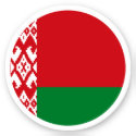 Belarus Flag Round Sticker