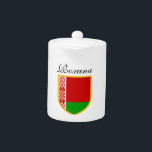 Belarus Flag Teapot<br><div class="desc">Personalized Flag of Belarus</div>
