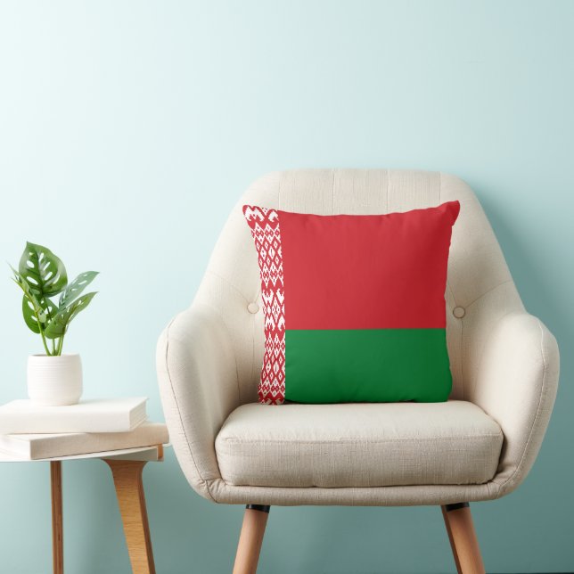 Belarus flag throw pillow (Chair)