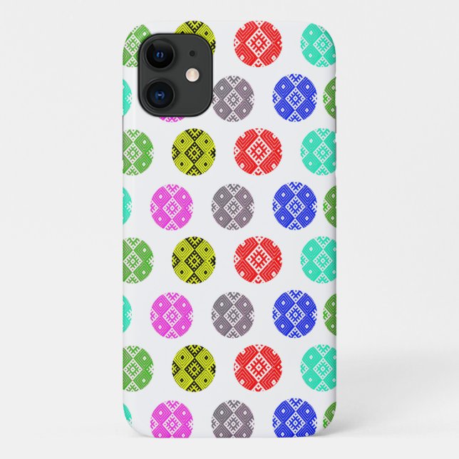 Belarus Folk Pattern Вышиванка iPhone 11 Case (Back)