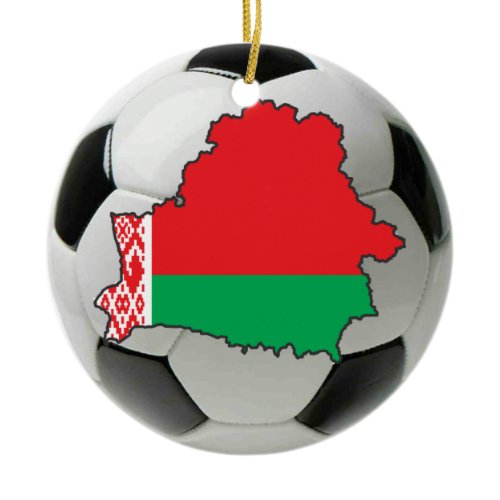 Belarus football soccer ornament