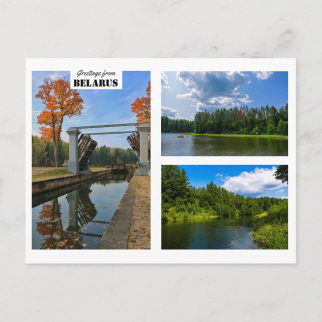 Belarus Greetings Nature Architecture Postcard (Front)