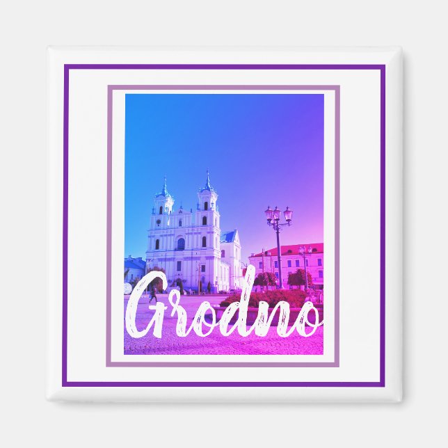Belarus Grodno Architecture Landscape Magnet (Front)