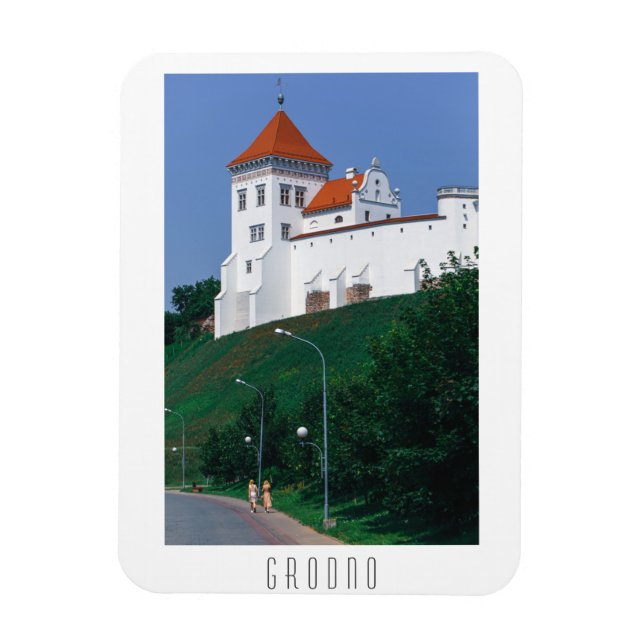 Belarus Grodno Cityscape City Architecture Castle Magnet (Vertical)