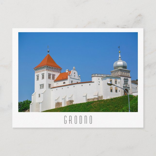 Belarus Grodno Cityscape City Architecture Castle Postcard (Front)