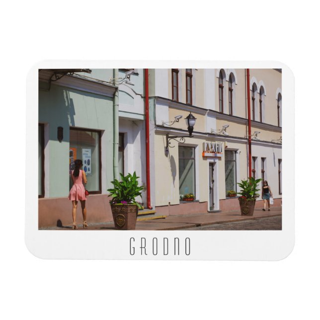 Belarus Grodno Cityscape City Architecture Magnet (Horizontal)