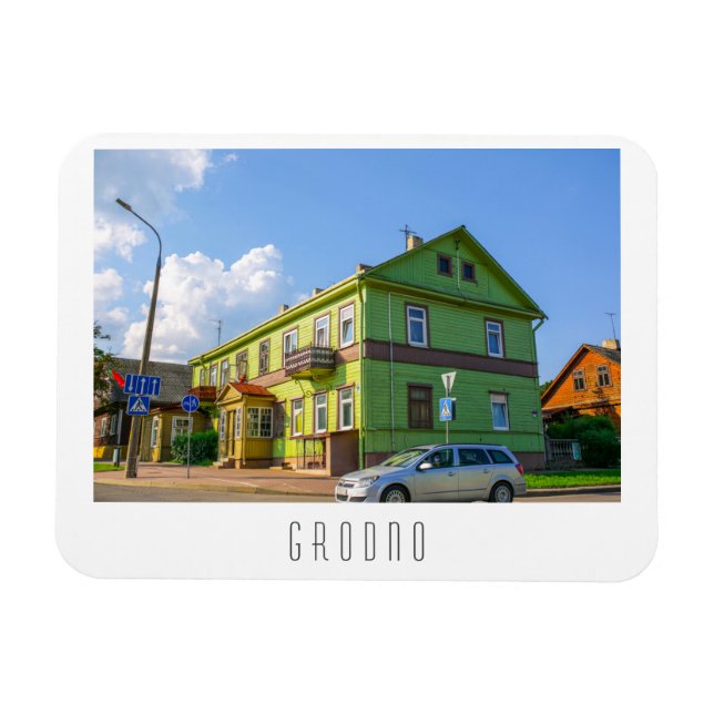 Belarus Grodno Cityscape City Architecture Magnet (Horizontal)