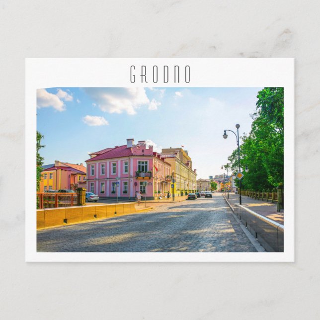 Belarus Grodno Cityscape City Architecture  Postcard (Front)