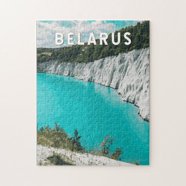 Belarus Illustration Travel Art Vintage Jigsaw Puzzle (Vertical)