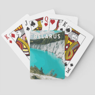 Belarus Illustration Travel Art Vintage Poker Cards