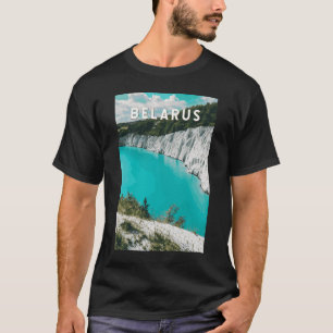Belarus Illustration Travel Art Vintage T-Shirt