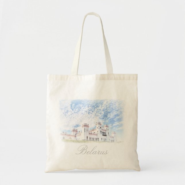 Belarus Kosava Palace Architecture Tote Bag (Front)