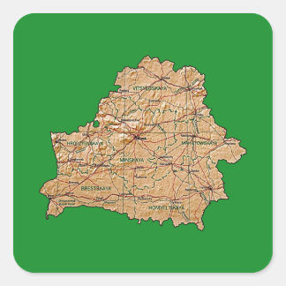 Belarus Map Sticker