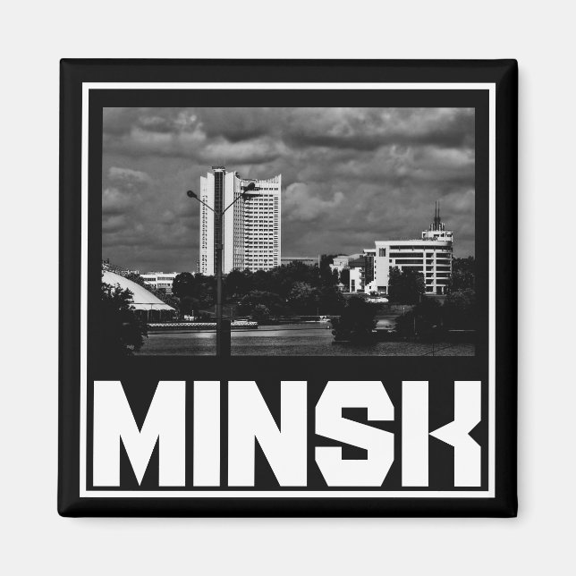 Belarus Minsk Architecture Cityscape Magnet (Front)