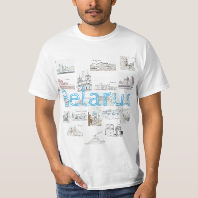 Belarus Minsk Brest Architecture T-Shirt / Top (Front)