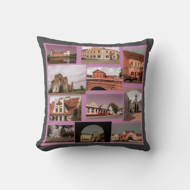 Belarus Minsk Brest Pinsk Orsha Architecture  Throw Pillow (Front)