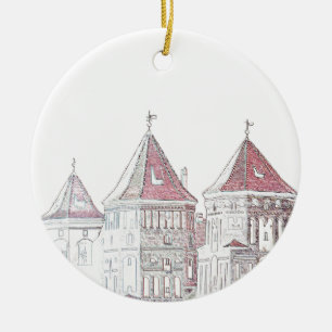 Belarus Mir Castle Architecture Ceramic Ornament