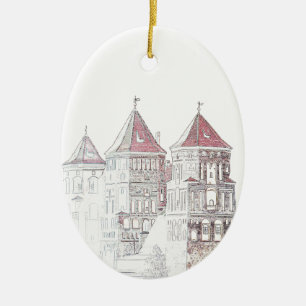 Belarus Mir Castle Architecture Ceramic Ornament