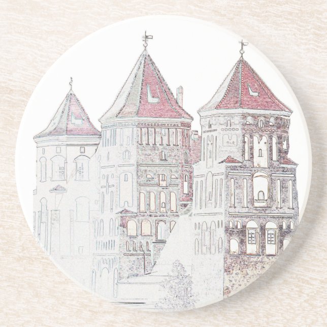 Belarus Mir Castle Architecture Coaster (Front)