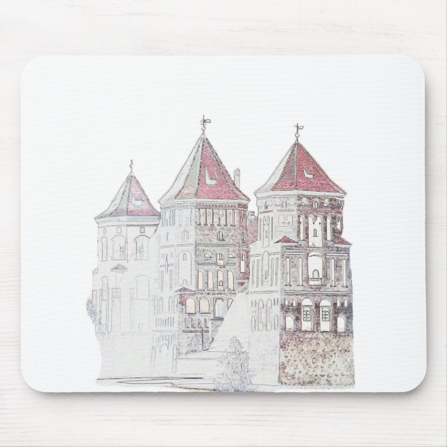 Belarus Mir Castle Architecture Mouse Pad (Front)