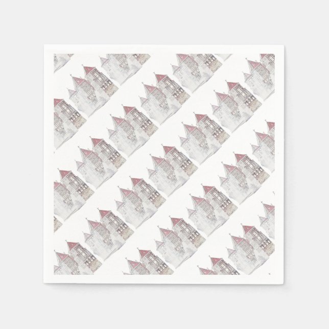 Belarus Mir Castle Architecture Napkins (Front)