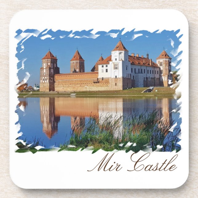 Belarus Mir Castle Architecture Nature Coaster (Front)