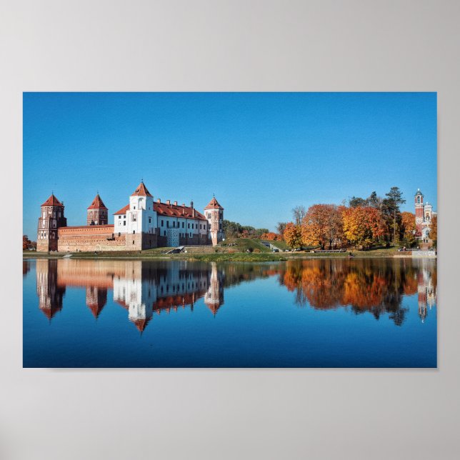 Belarus Mir Castle Architecture Nature Poster (Front)